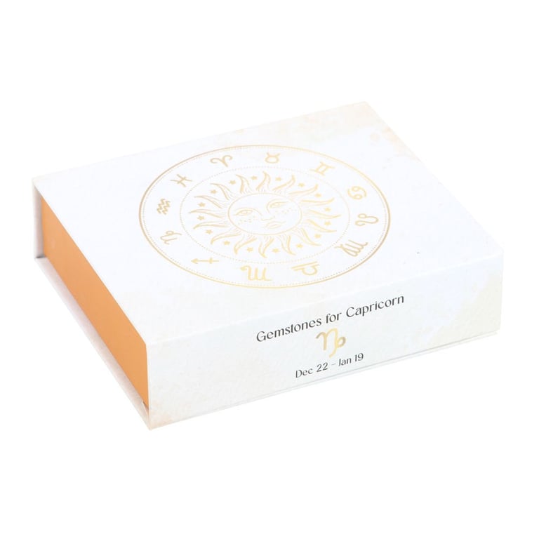 Capricorn Crystal Tumblestone Set - Balance & Enhance Earth Sign Qualities