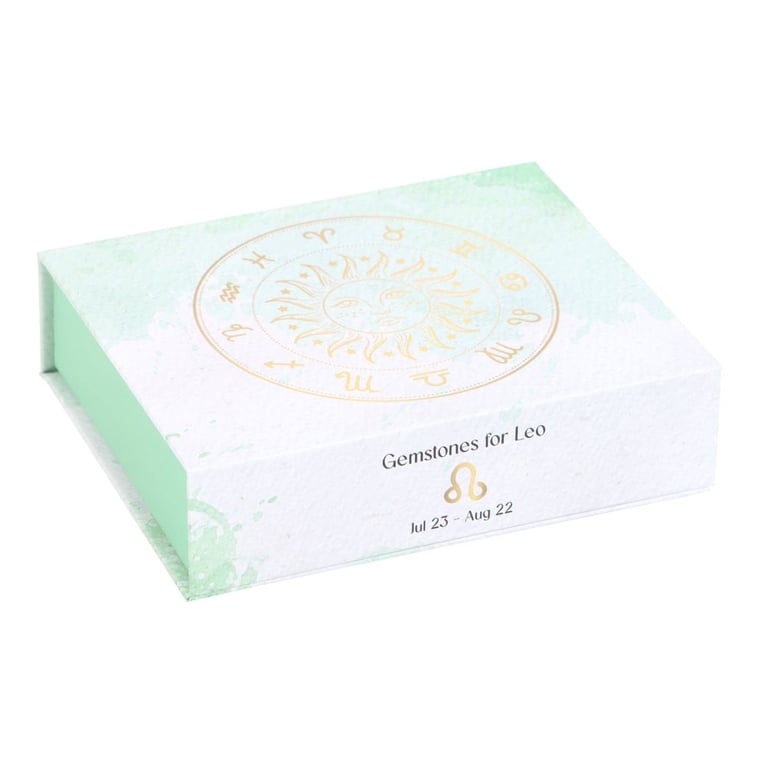 Leo Crystal Tumblestone Set - Enhance Motivation, Courage & Wisdom with Fire Sign Crystals