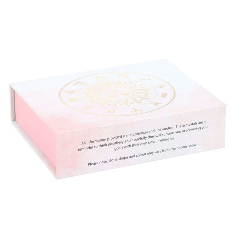 Aries Crystal Tumblestone Set - Balance and Enhance Your Fiery Nature with Harmonising Crystals for Love, Peace, Truth, Clarity and Balance