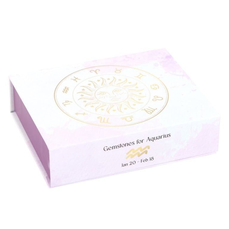 Aquarius Crystal Tumblestone Set - Balance and Enhance Your Energy with Hematite, Amethyst & More