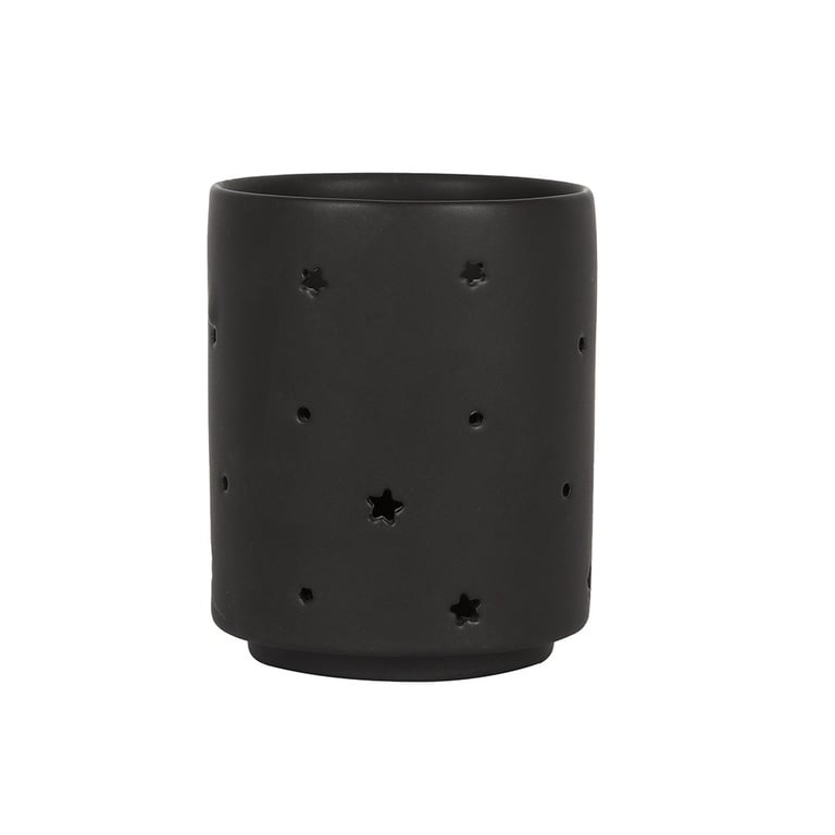 Ceramic Black Triple Moon Tealight Holder - Unique Home Decor Candle Stand