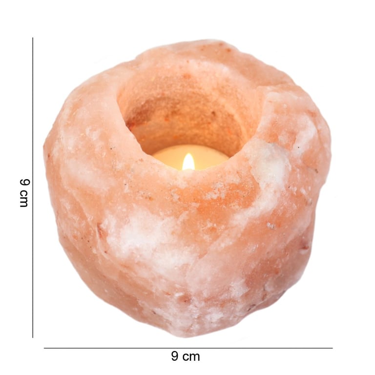Himalayan Salt Tealight Holder - Natural Single Candle Holder for Home Decor