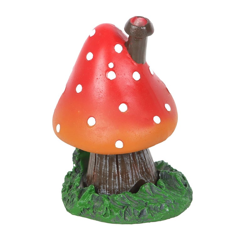 Red Toadstool Incense Holder - Lisa Parker Design, Elegant Home Decor Burner