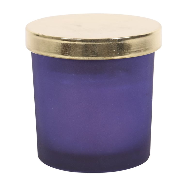 Third Eye Chakra Lavender Crystal Chip Candle - 25 Hour Burn Time, Spiritual Purpose