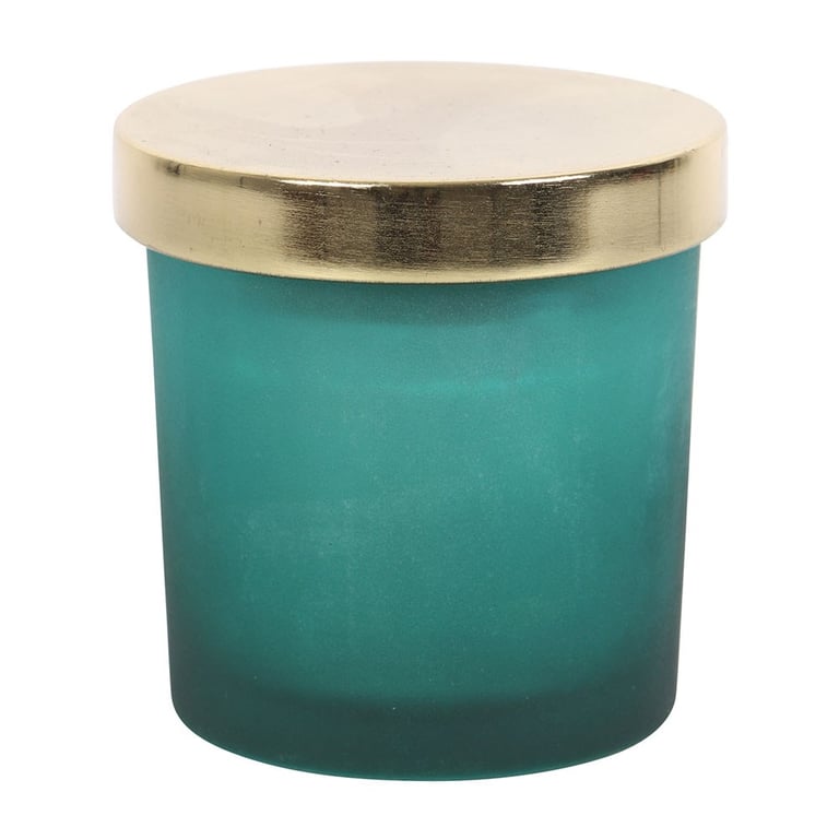 Heart Chakra Mint Crystal Chip Candle - 25 Hour Burn Time, Spiritual Realigning Aromatherapy Candle with Green Aventurine Chips