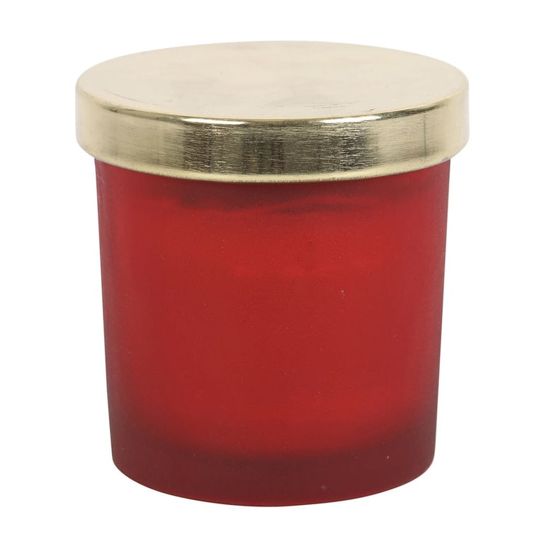 Root Chakra Strawberry Crystal Chip Paraffin Wax Candle