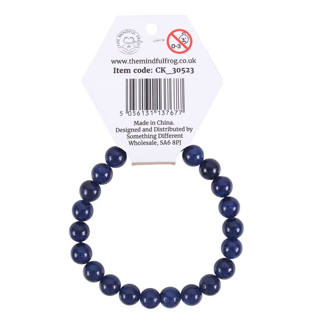 Lapis Lazuli Throat Chakra Balancing Crystal Bracelet