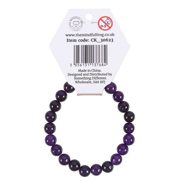 Amethyst Third Eye Chakra Balance Bracelet - Metaphysical Energy Alignment
