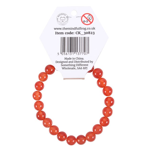 Carnelian Sacral Chakra Balance and Energy Enhancing Bracelet