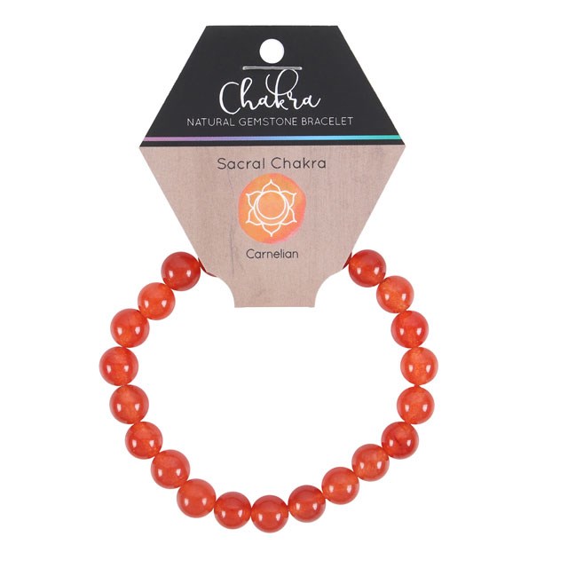 Carnelian Sacral Chakra Balance and Energy Enhancing Bracelet