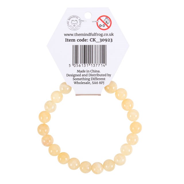 Yellow Jade Solar Plexus Chakra Balance Gemstone Bracelet