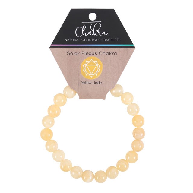 Yellow Jade Solar Plexus Chakra Balance Gemstone Bracelet