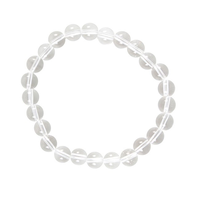 Clear Quartz Crown Chakra Balancing Gemstone Bracelet