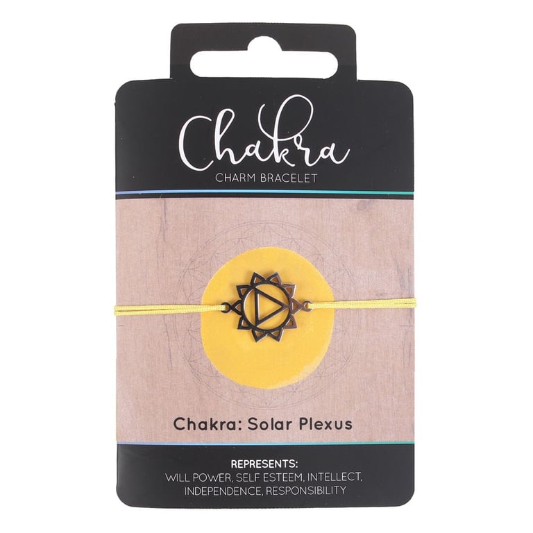 Solar Plexus Chakra Balance and Willpower Charm Bracelet