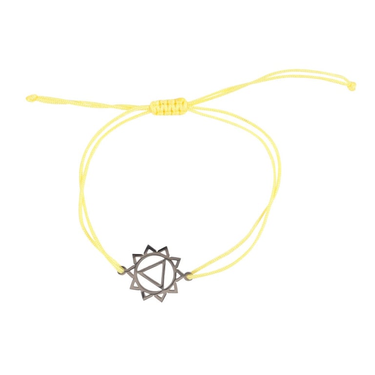 Solar Plexus Chakra Balance and Willpower Charm Bracelet