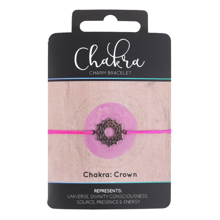 Crown Chakra Balance Charm Bracelet - Aligns Energy and Consciousness