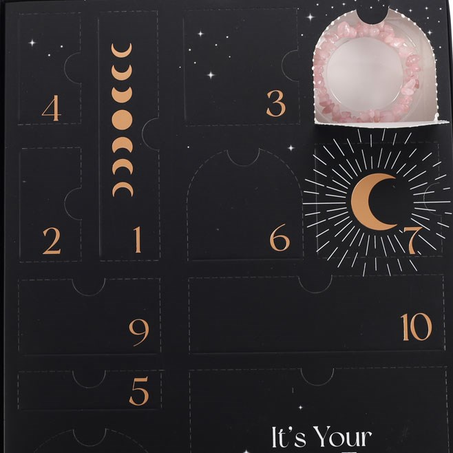 12-Day Crystal Jewellery Advent Calendar - Sparkling Gemstone Surprises Daily