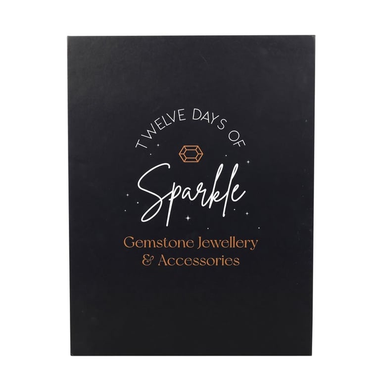 12-Day Crystal Jewellery Advent Calendar - Sparkling Gemstone Surprises Daily