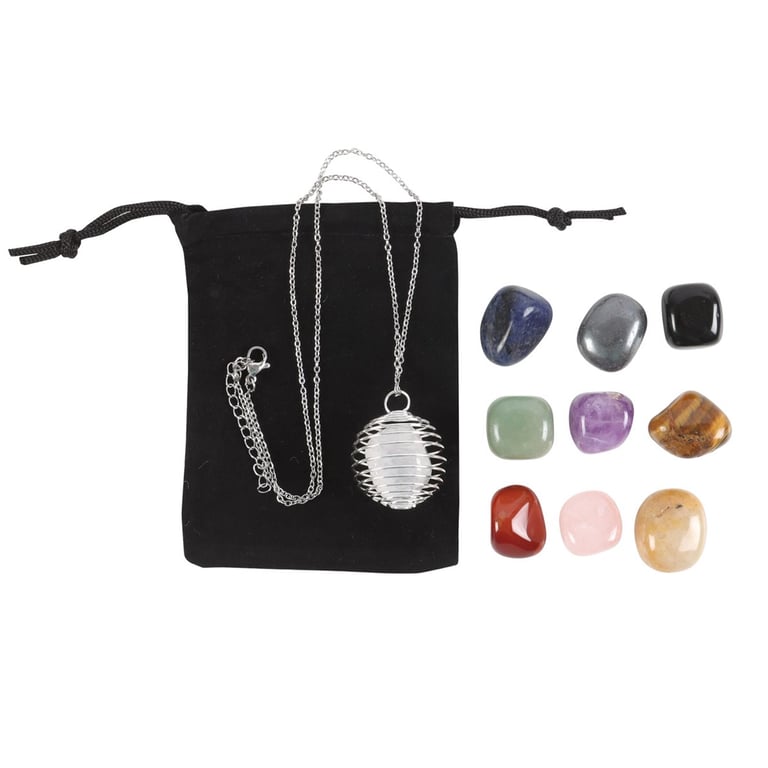 12-Day Crystal Necklace Advent Calendar - Interchangeable Gemstones & Daily Surprise