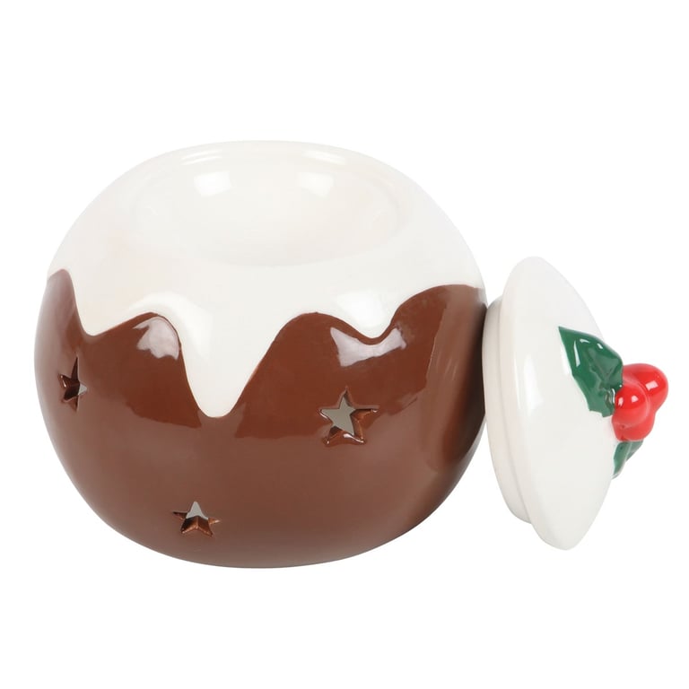 Traditional Christmas Pudding Oil Burner - Festive Fragrance Diffuser