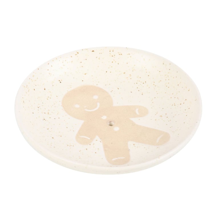 Gingerbread Man Festive Incense Holder - Catching Ash, Christmas Decor