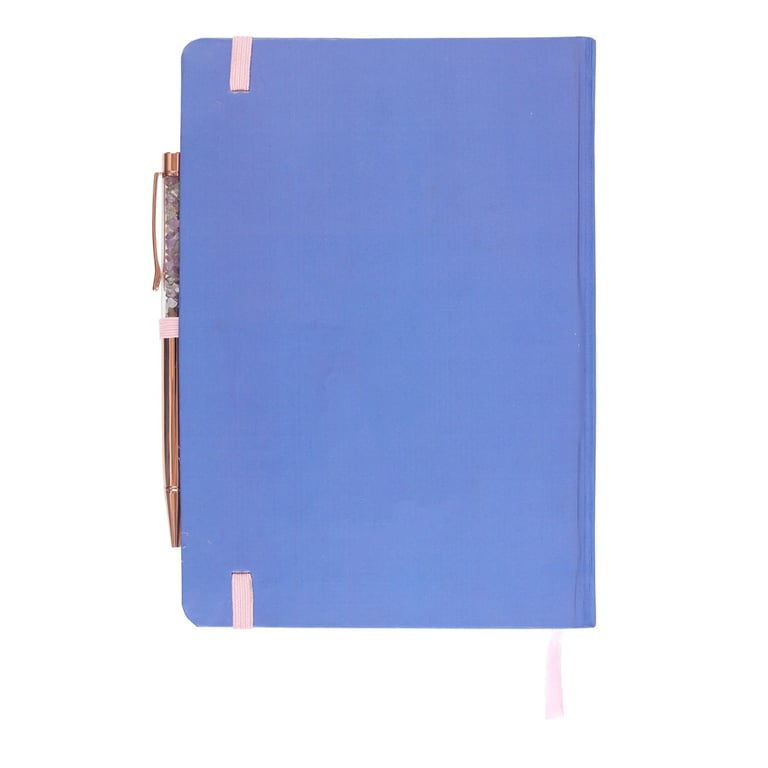 The Moon Dream Journal with Amethyst Pen - Lined Pages for Celestial Reflections