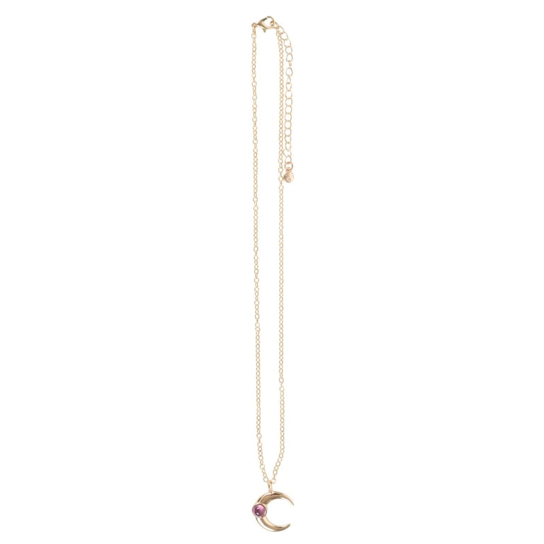 Amethyst Moon Celestial Necklace - Spiritual Growth & Stress Relief Gift