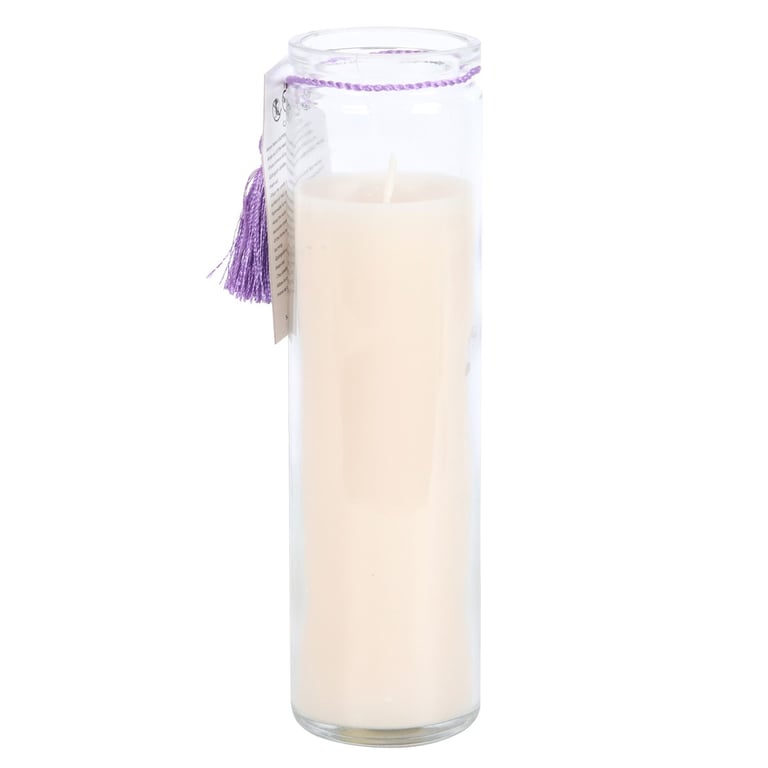 Moon Violet Tube Candle - Paraffin Wax, 70hr Burn Time, Calming Floral Scent