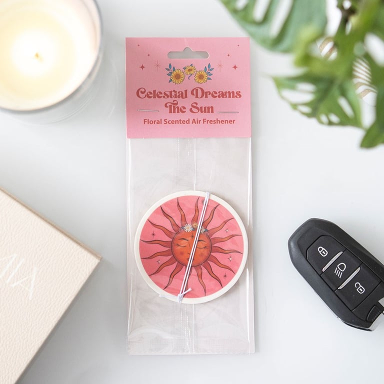 Sun Floral Scented Air Freshener - Uplifting Car and Home Fragrance