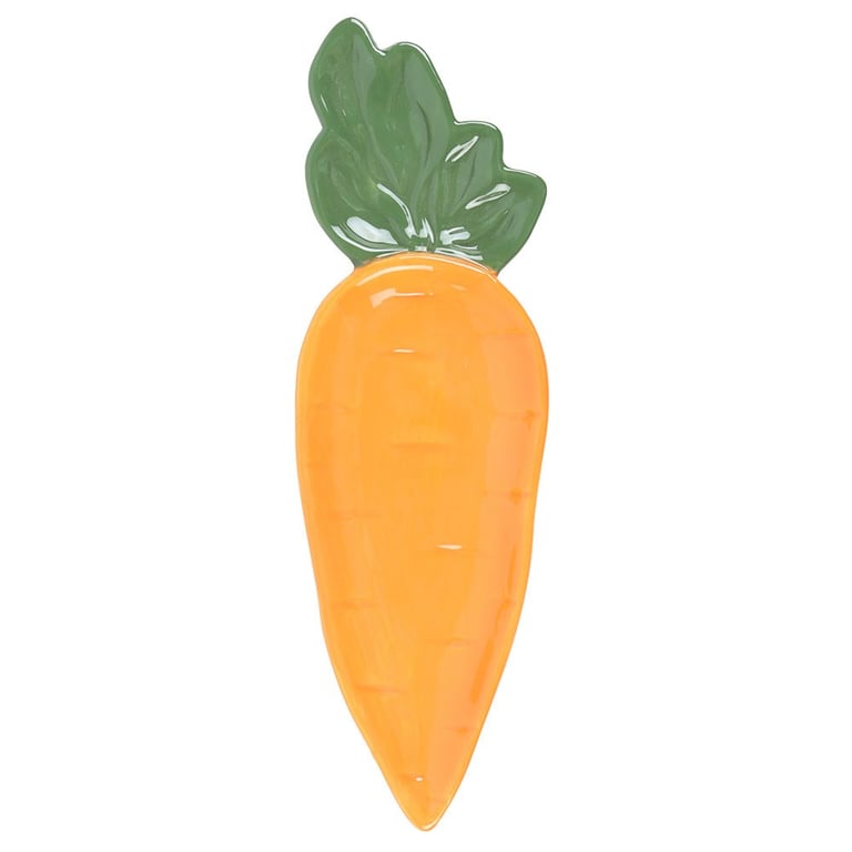 Carrot Shaped Serving Dish - Quirky Handwash Only Food Presentation Plate