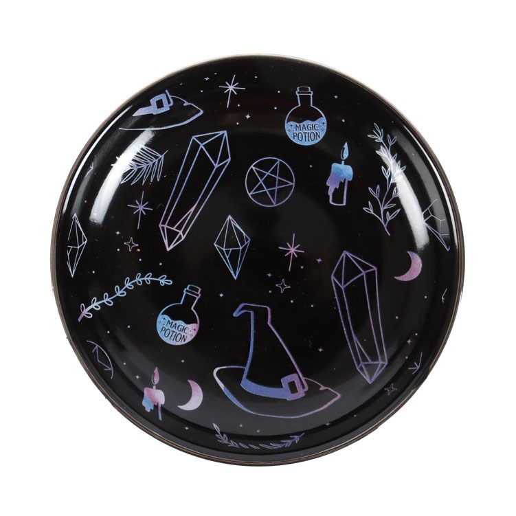 Crystal Witch Trinket Dish - Iridescent Jewelry Organizer and Home Decor Accessory