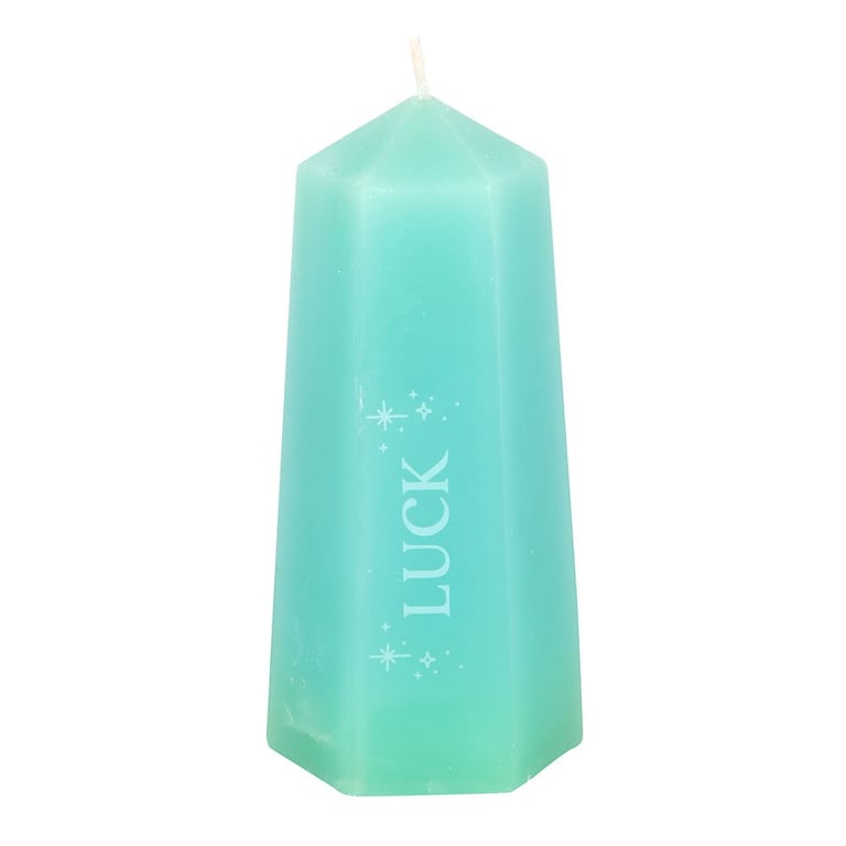 Luck Crystal Candle with Green Aventurine - 30 Hour Burn Time Wealth Attraction Candle