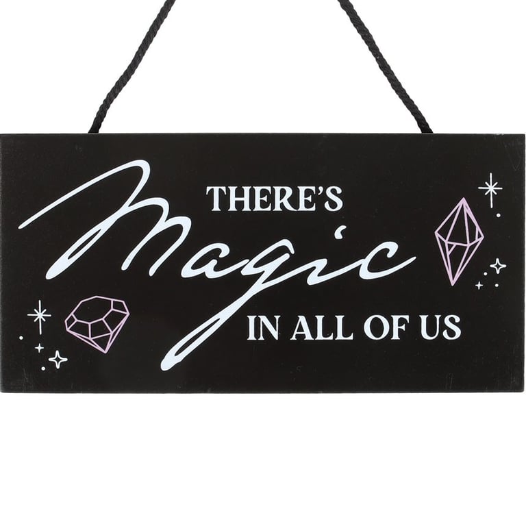 Witchy Hanging Sign - Embracing Magic and Crystal Healing at Home