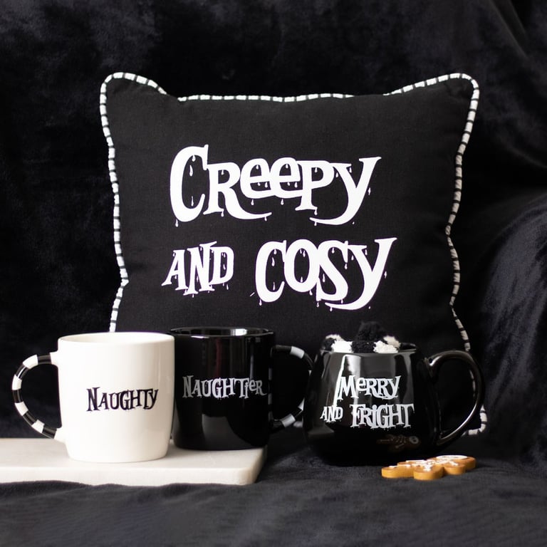 Merry and Fright Mug and Socks Set - Spooky Gift for Frightful Winter Nights
