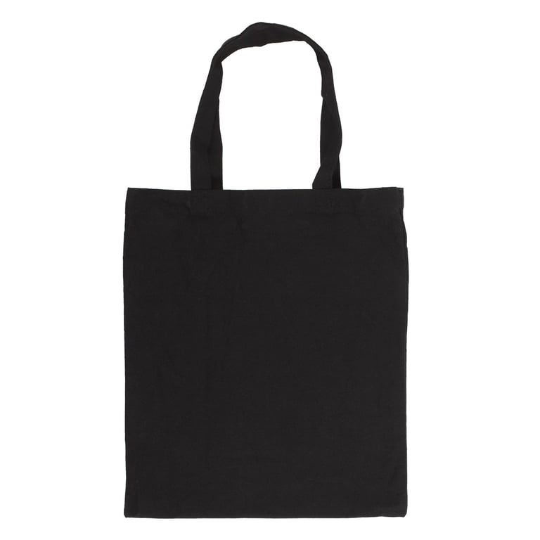 Luna Moth Eco-Friendly Tote Bag - Durable Black Cotton Canvas Design