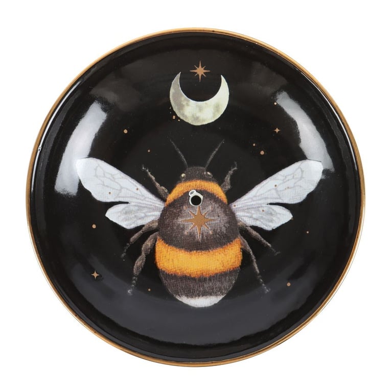 Forest Bee Ceramic Incense Plate - Elegant Design and Versatile Holder for Sticks and Cones