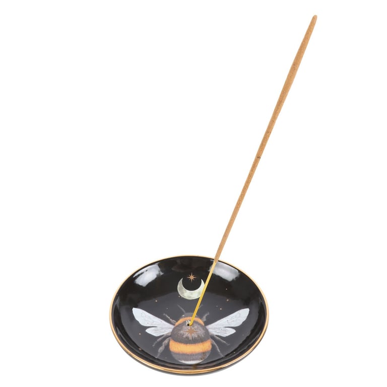 Forest Bee Ceramic Incense Plate - Elegant Design and Versatile Holder for Sticks and Cones