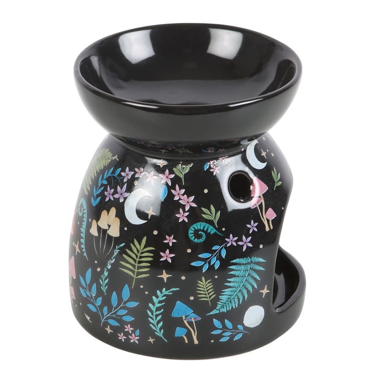 Dark Forest Print Oil Burner - Stylish Home Fragrance Accessory