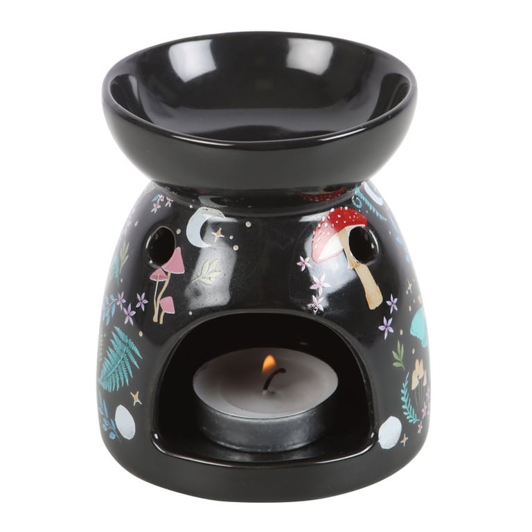 Dark Forest Print Oil Burner - Stylish Home Fragrance Accessory
