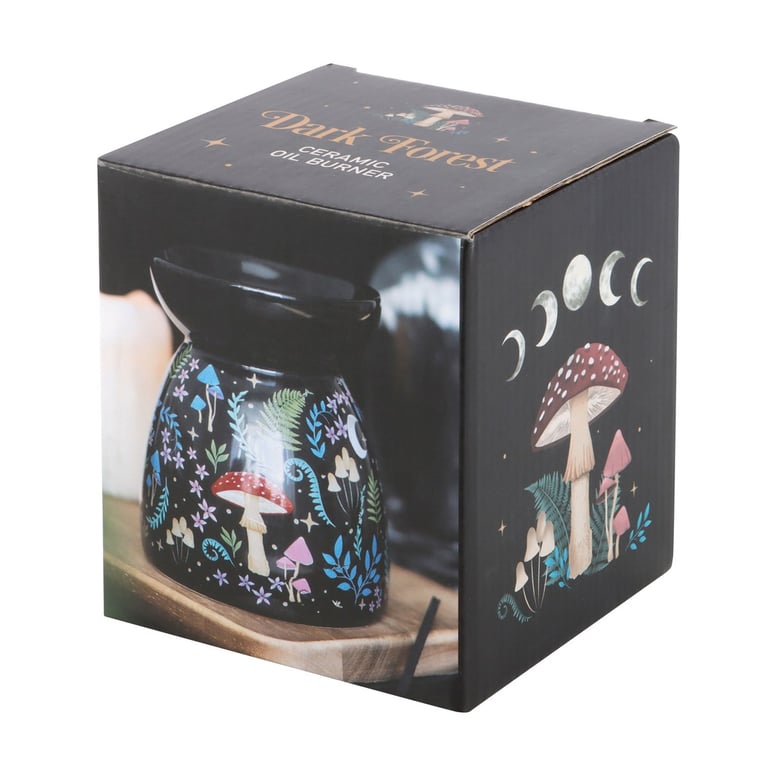 Dark Forest Print Oil Burner - Stylish Home Fragrance Accessory