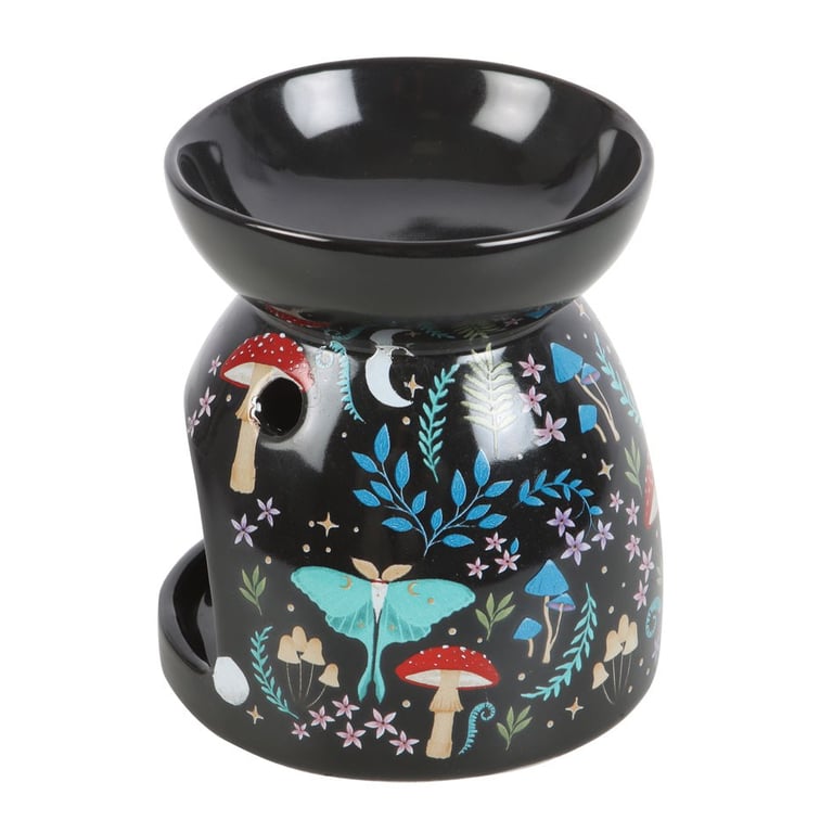 Dark Forest Print Oil Burner - Stylish Home Fragrance Accessory