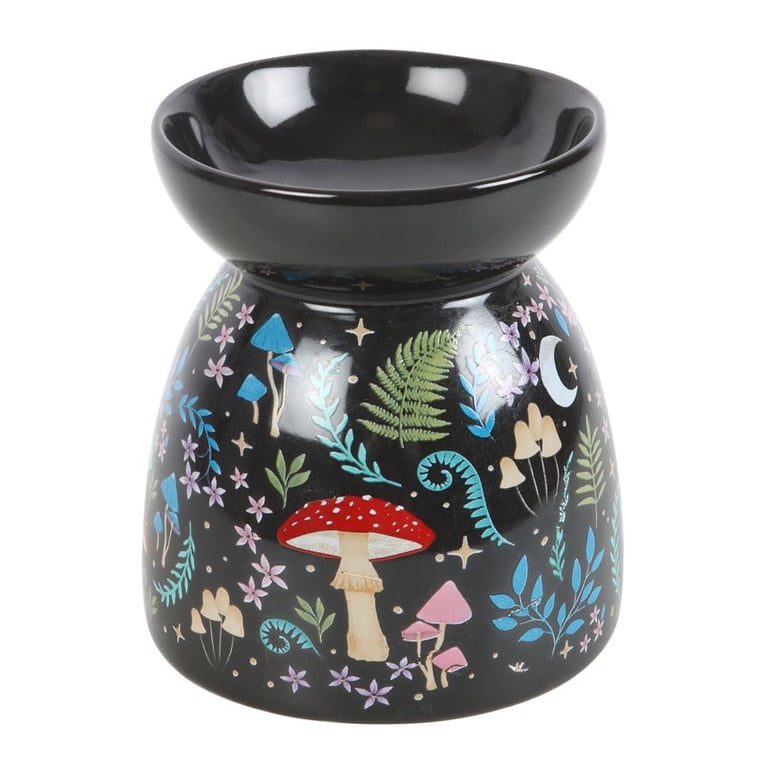 Dark Forest Print Oil Burner - Stylish Home Fragrance Accessory