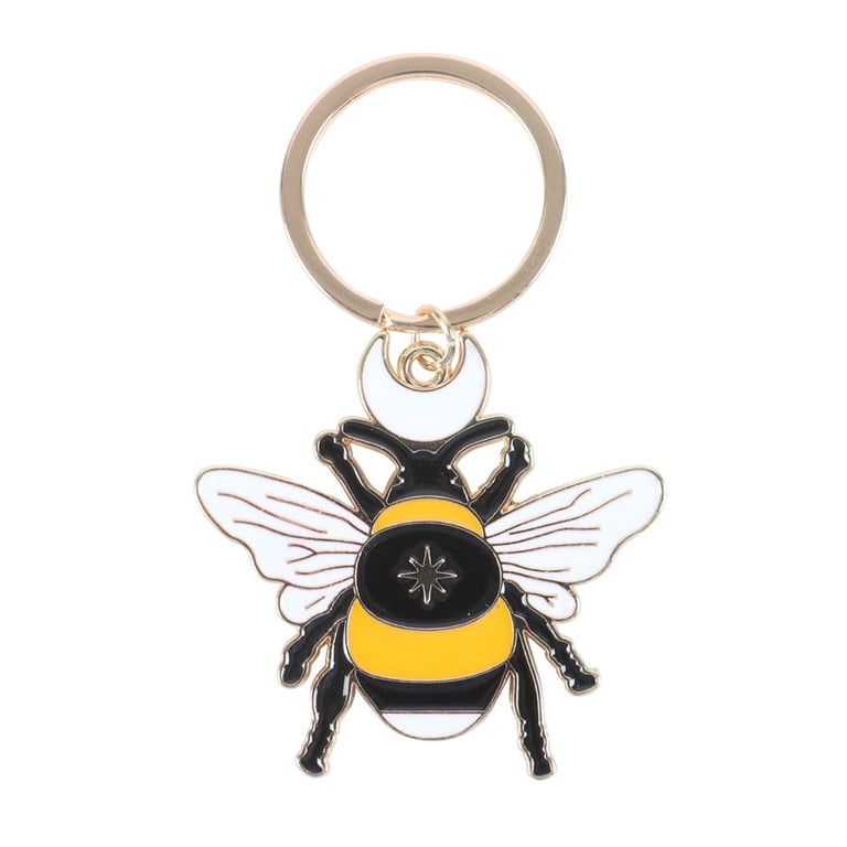 Forest Bee Enamel Keyring - Distinguishing Belongings Made Easy with this Small Token Gift Keychain