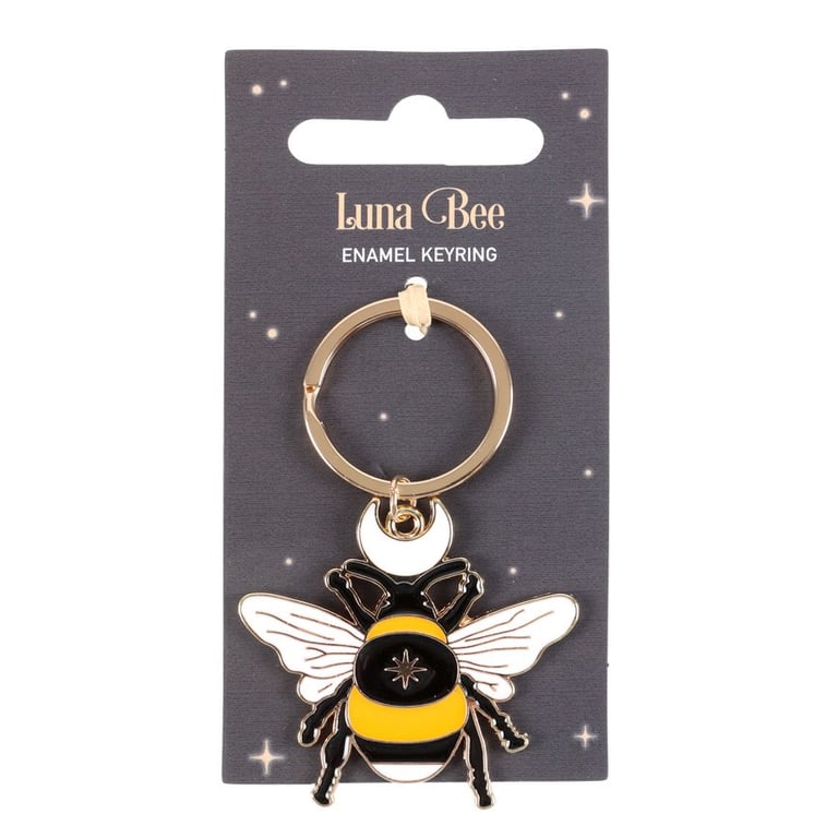 Forest Bee Enamel Keyring - Distinguishing Belongings Made Easy with this Small Token Gift Keychain