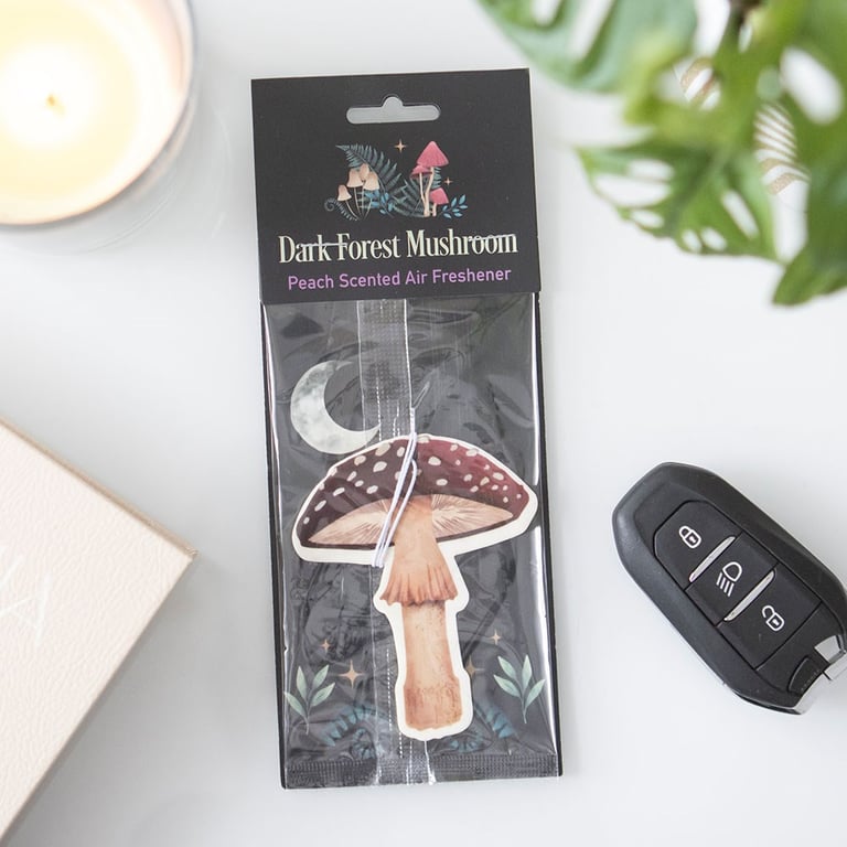 Forest Mushroom Air Freshener - Peach Scented Nature Perfume for Home and Car