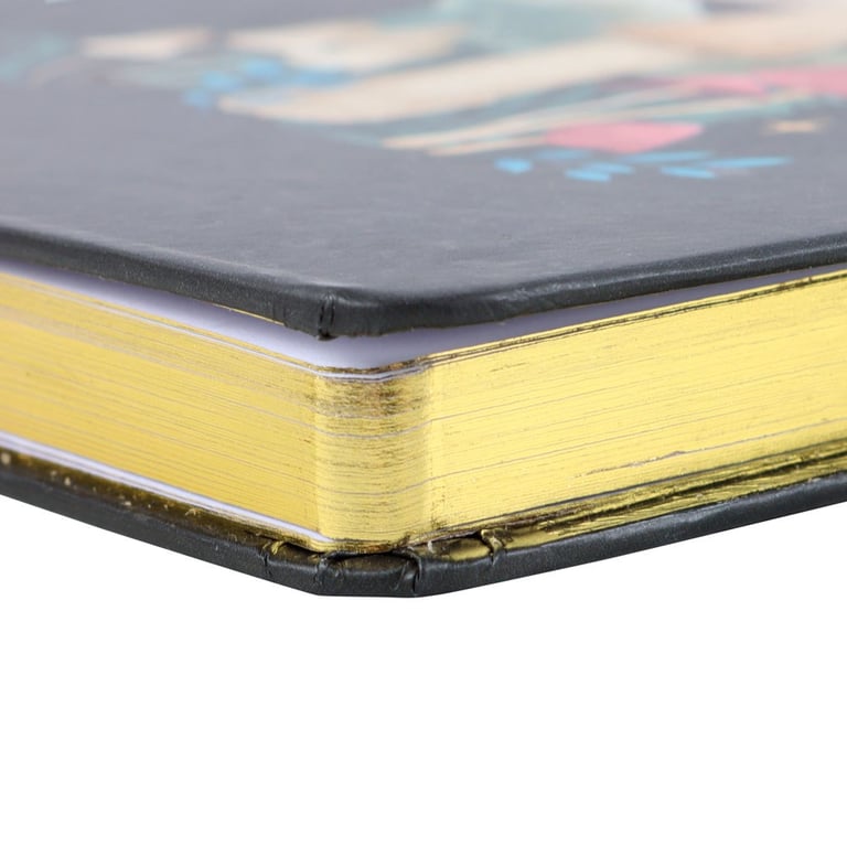 Forest Mushroom A5 Lined Notebook with Gold Foil Edges and Ribbon Marker