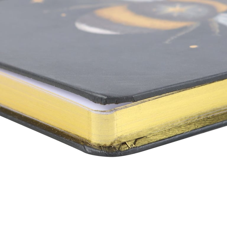 Forest Bee A5 Notebook with Gold Foil Lined Pages and Ribbon Marker