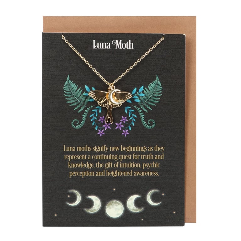 Luna Moth Necklace Gift Set - New Beginnings Personal Growth Jewelry