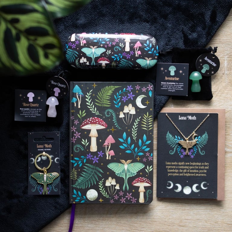 Luna Moth Necklace Gift Set - New Beginnings Personal Growth Jewelry