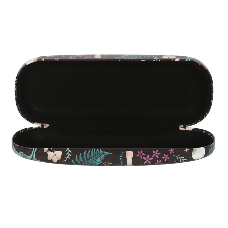 Dark Forest Print Hard Shell Glasses Case with Microfibre Cleaning Cloth